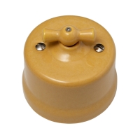 Выключатель с регулятором яркости (Диммер) classic "Царский Стиль", для наружного монтажа, Сосна